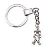 Christmas Snowman Charm Keychain Winter Holiday Key Ring 30mm Ring