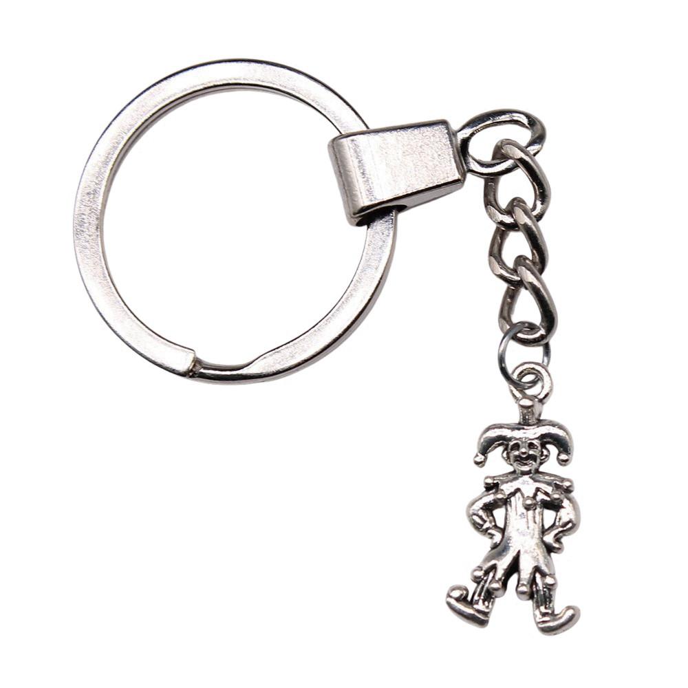 Christmas Snowman Charm Keychain Winter Holiday Key Ring 30mm Ring
