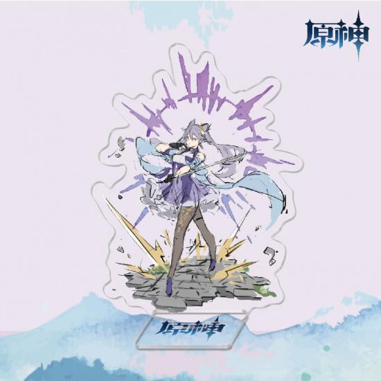 Anime Game Merchandise Sunny Day Barbara Genshin Impact Watercolor Acrylic Standee Decoration
