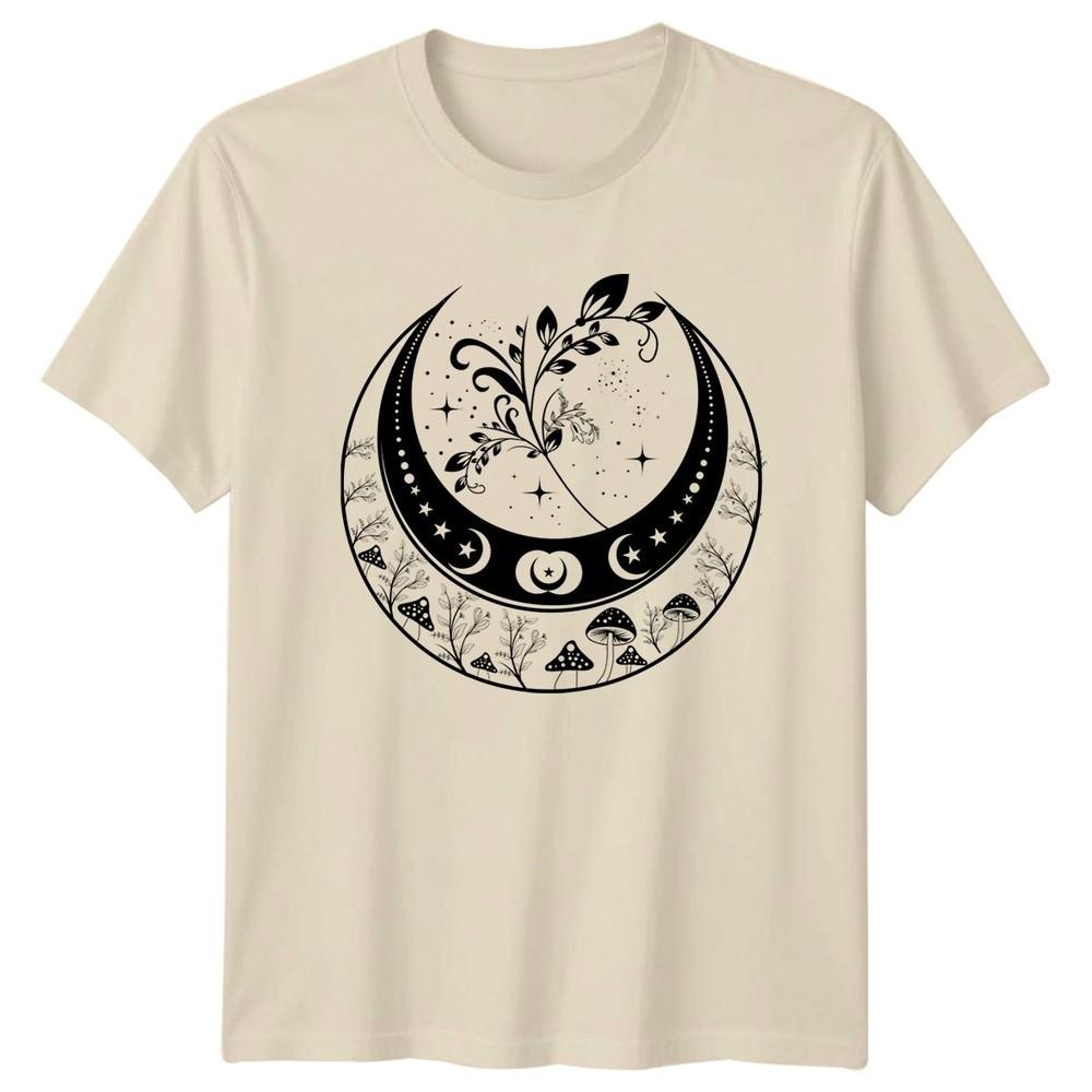 Mystical Moon Forest Magic TShirt Celestial Boho Nature Birthday Gift For Him