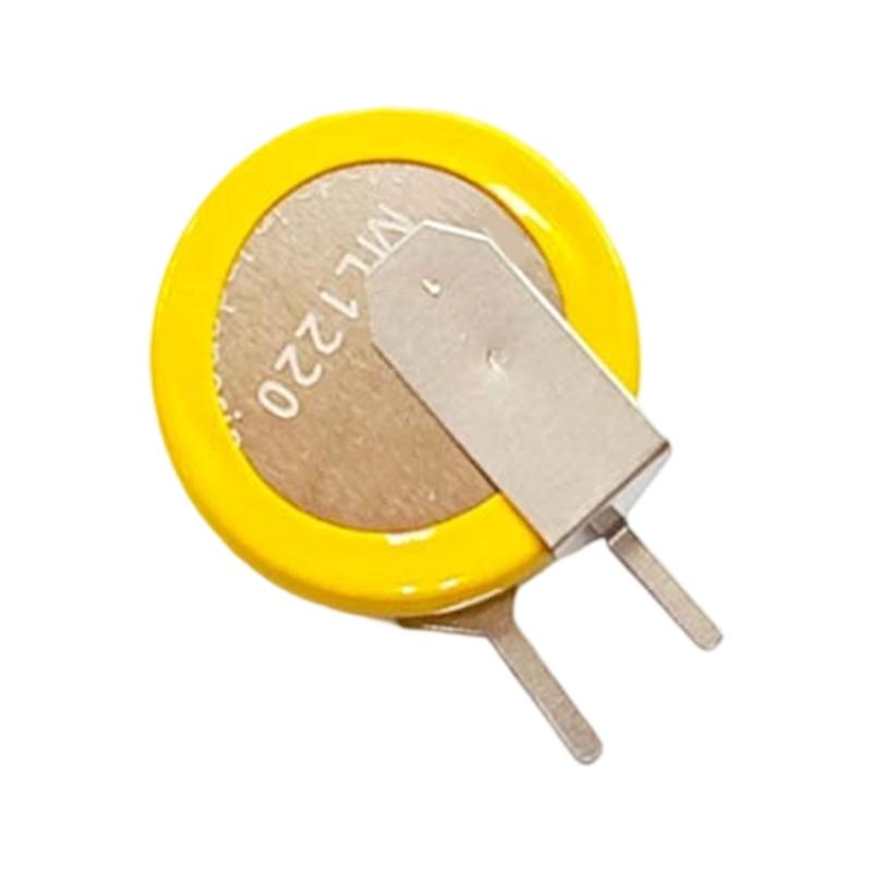 Metal Solder Tab ML1220 3V Button Battery with Soldering Pin For Clock Backup And Precised Instrument