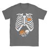 Women Skeleton Pregnancy Announcement Mom Halloween T-Shirts Men Crew Neck Cotton T Shirts  Short Sleeve Tees Big Size Clothes