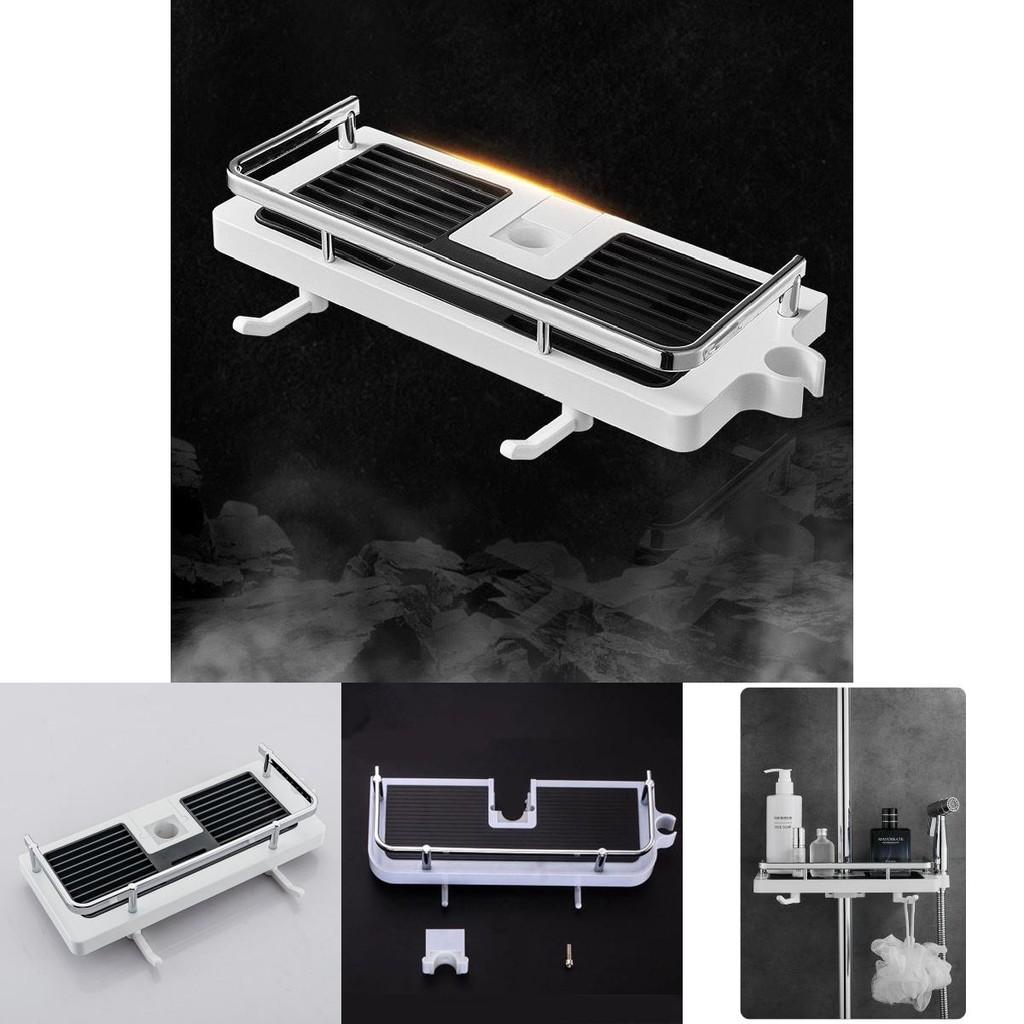 Included Bathroom Shower Shelf With For Easy Storage In Home Bathrooms