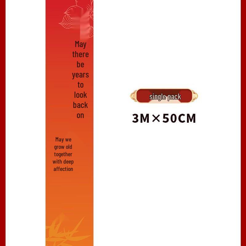 Large Double Happiness Calligraphy Banner Set for Wedding Decor