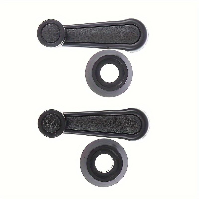 Maniglia per Finestrino Auto in Plastica Resistente - Facile Installazione Montaggio Anteriore, Compatibile con la Maggior Parte dei Veicoli, Superficie Non Rifinita, Alzacristalli Manuali