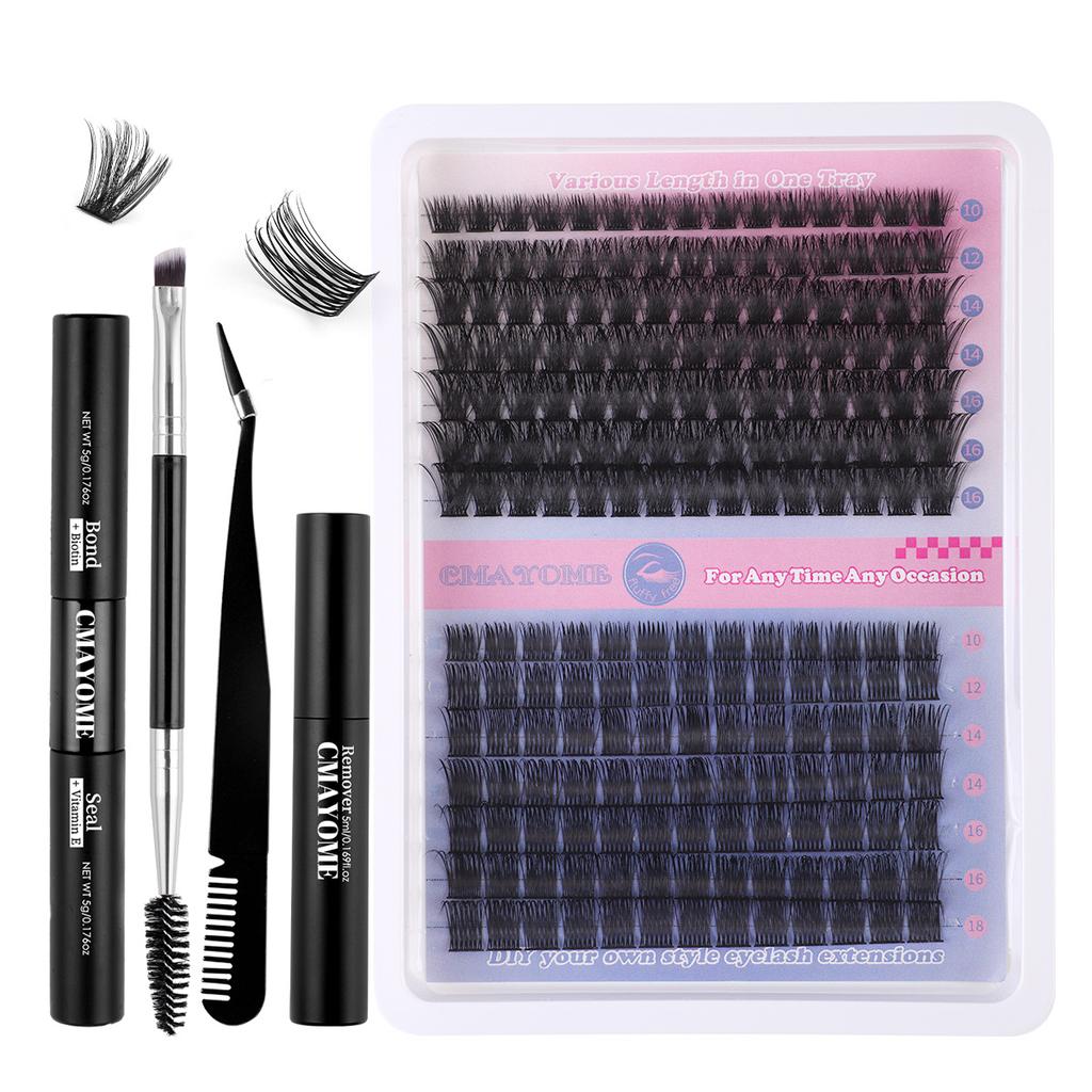 Diy Single Cluster Of Hot Melt False Eyelashes Simulation Natural Thick Self-Grafting Mixed Eyelashes