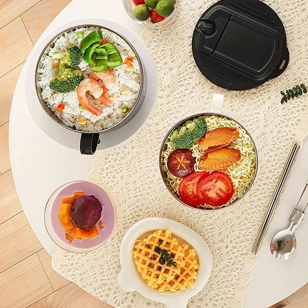 Stainless Steel Ramen Bowl 1300ml Lunch Box Kitchen Tableware Instant Noodle Bowl Worker