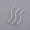 20 Pieces Style Alloy Tube Noodle Beads 1.3mm DIY Jewelry Twisted Spacer Loose for