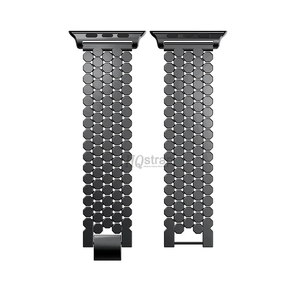 Metal Watch Band for Apple Watch 45mm 44mm Series 10 46mm 42mm Bracelet for Iwatch 9 8 7 6 SE 5 40mm 41mm Ultra2 49mm Strap