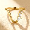 925 Sterling Silver Fashion Marquise Water Drop Zircon Ring For Women Engagement Wedding Anniversary High Quality Fine Jewelry