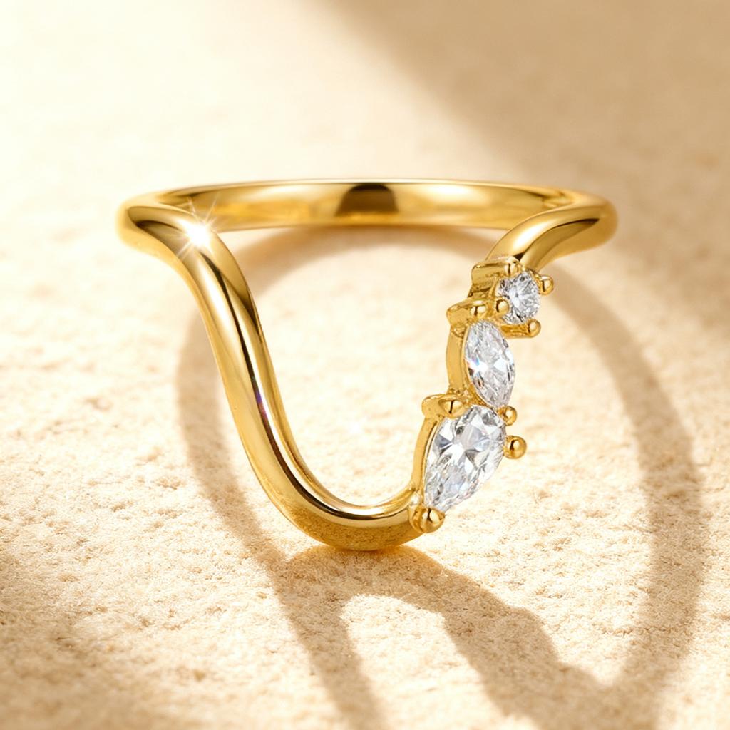 925 Sterling Silver Fashion Marquise Water Drop Zircon Ring For Women Engagement Wedding Anniversary High Quality Fine Jewelry