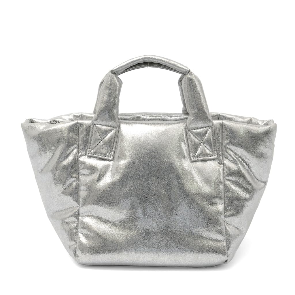 VITAFELICE Glitter Tote Bag for Women 2-Way (inb-10176p) (Silver)