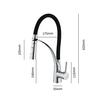 Black Sink Faucet Swivel Pull Down Kitchen Faucet Sink Tap Mounted Deck Bathroom Mounted Silicone bending Hot and Cold Mixer
