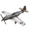 P-51 Mustang Fighter Aircraft Military Model Compatible Small Particle Building Blocks Educational Assembly Toy for Kids