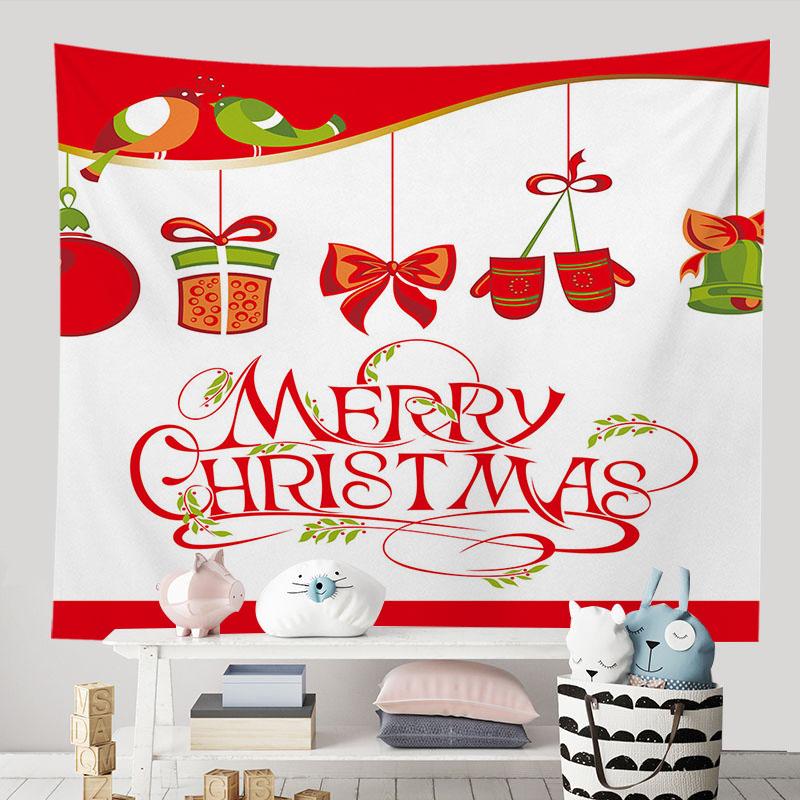 С Рождеством красный с Новым годом гобелен фон спальня гостиная персонализированная — фото 5