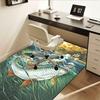 Fishing Enthusiast Theme Office Carpet Chair Mat - Large Desk Mat for Home Decor, Office Rug, Gift Idea for Any Room Including Bedroom and L