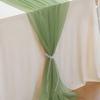 Chiffon Sheer Chiffon Table Runner Reusable Wedding Table Runner  Dinning Table
