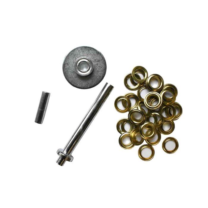 Kit de pose d'œillets 11mm, 15 pièces avec outil de perforation