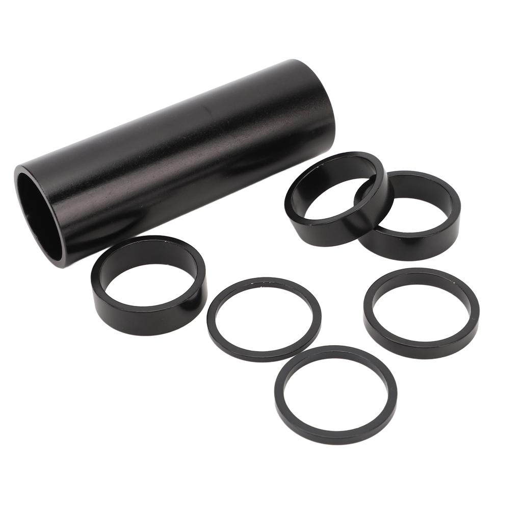 7PCS Bike Headset Spacers Aluminum Alloy 28.6mm Front Fork Washer Bike Handlebar Stem Spacer for