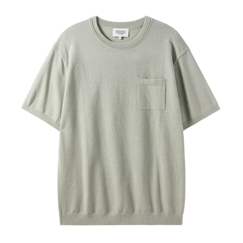 Brompton London Half Sleve Chest Pocket Basic Round T-Shirt - A/Mint (P242Mkt515) Mint/105