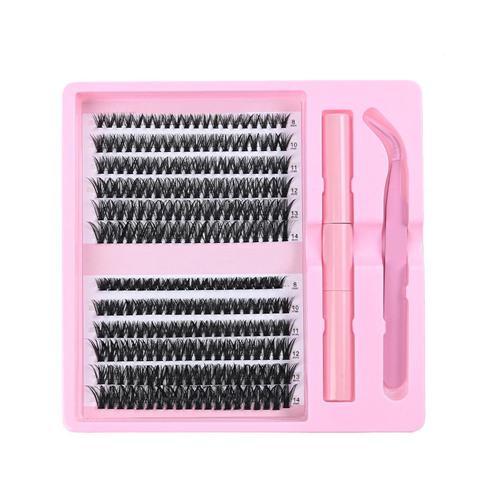 12 Rows Bond and Seal 3D Faux Mink Lash Wispy Style Fake Eyelash False Eyelashes  Eye Lash Extension