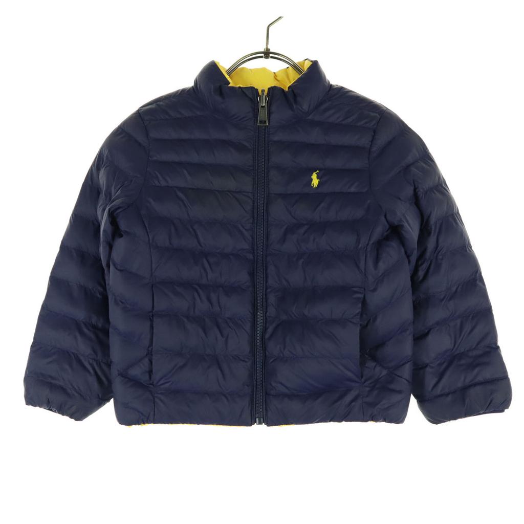 Polo Reversible Batting Jacket 110 Yellow RALPH LAUREN Navy Kid's Used