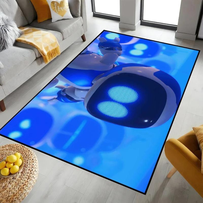 A-AstroS Bot Game Cute Carpet Cartoon Living Room Bedroom Bathroom Kitchen Entrance Door Mat Non-slip Washable Rug Home Decor