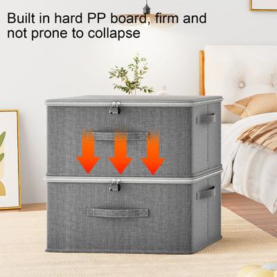 Kilitlenebilir Düzenleyici Oyuncak Saklama Kutusu Fermuarlı Sap Tasarımı Büyük Kapasite