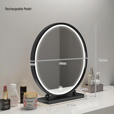 Round Desktop LED Makeup Mirror