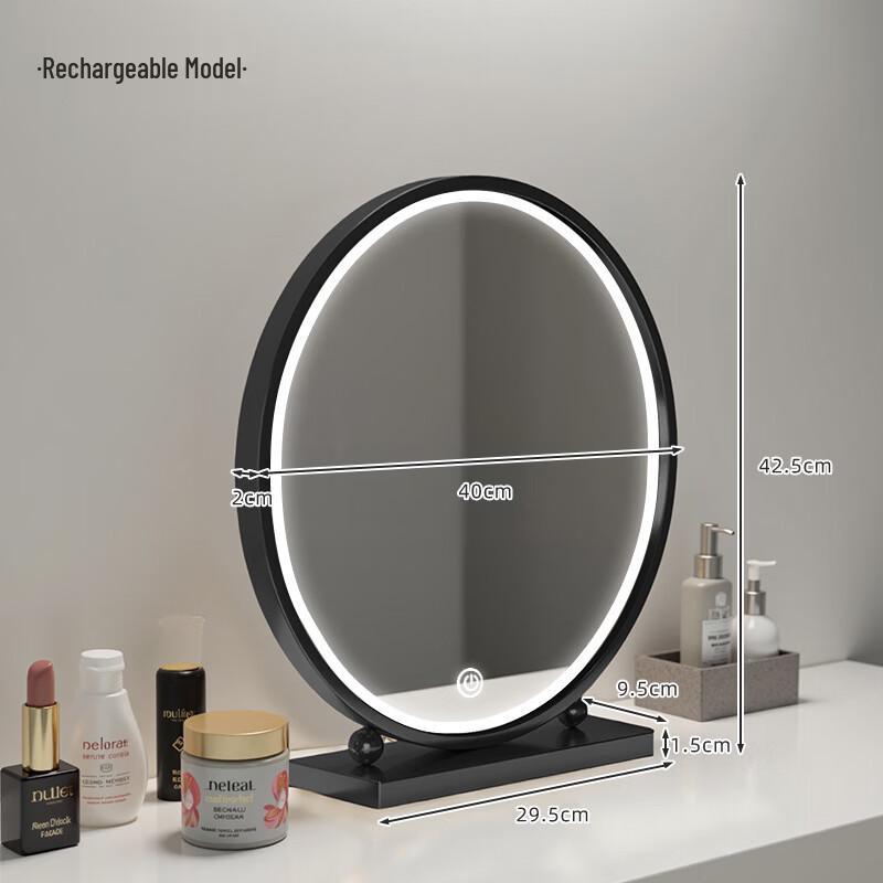 

Round Desktop LED Makeup Mirror