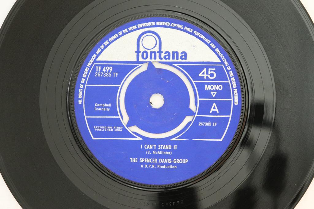 7inch Record SPENCER DAVIS GROUP - I Can't Stand It TF499 Fontana 1964 UK Rock Used