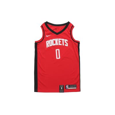 NBA Houston Rockets Russell Westbrook No. 0 Away Basketball Jersey Men Jersey Red BV7992-662