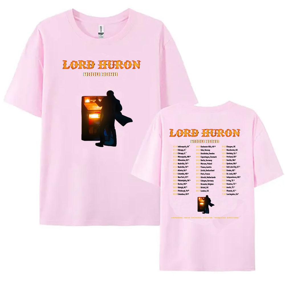 Lord Huron Tour 2025 T-shirt Rock Band Fashion Unisex Streetwear Hip Hop Casual Men Tshirts Summer Male T Shirt Graphic Clothing
