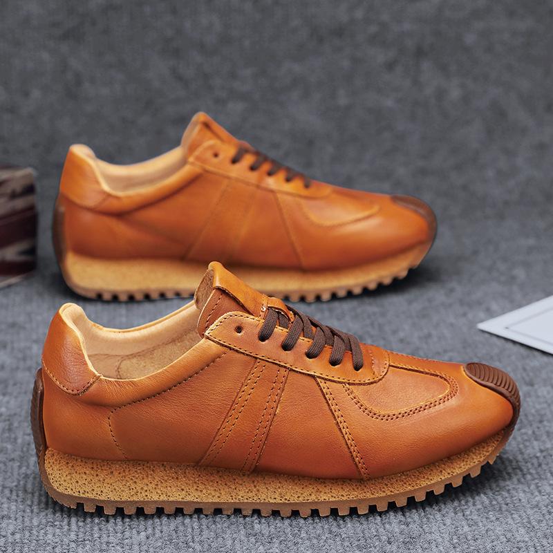 

2026 Новая мужская обувь Модная Удобная Повседневная Спортивная Обувь Высокое Качество Универсальная Кожаная Обувь Мужская Обувь Zapatos Casuales 39 коричневый