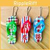 Creative Plaid Pattern Mini Slipper Pendant For Travel Souvenirs