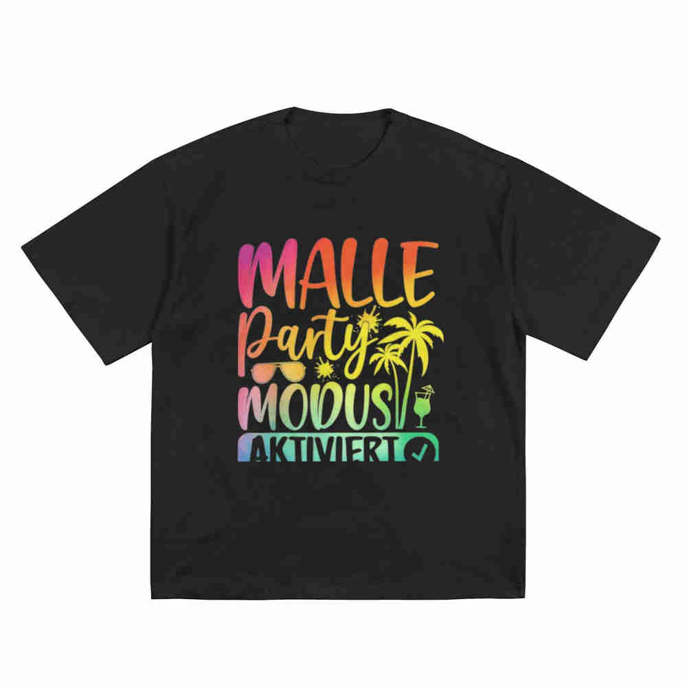 Malle Party Mode Activated Mallorca Short Sleeve Tee 100% Cotton T-Shirt