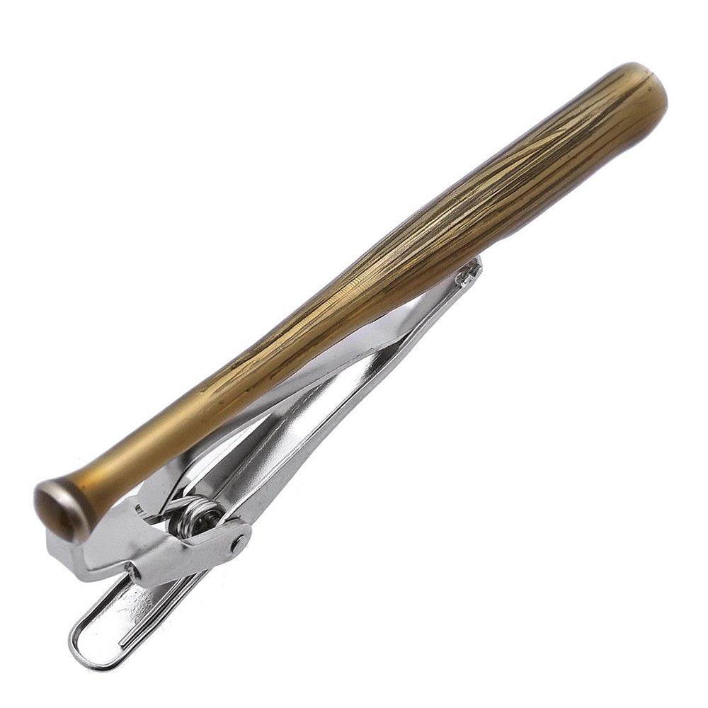 

SWANK wooden bat motif tie pin sw051