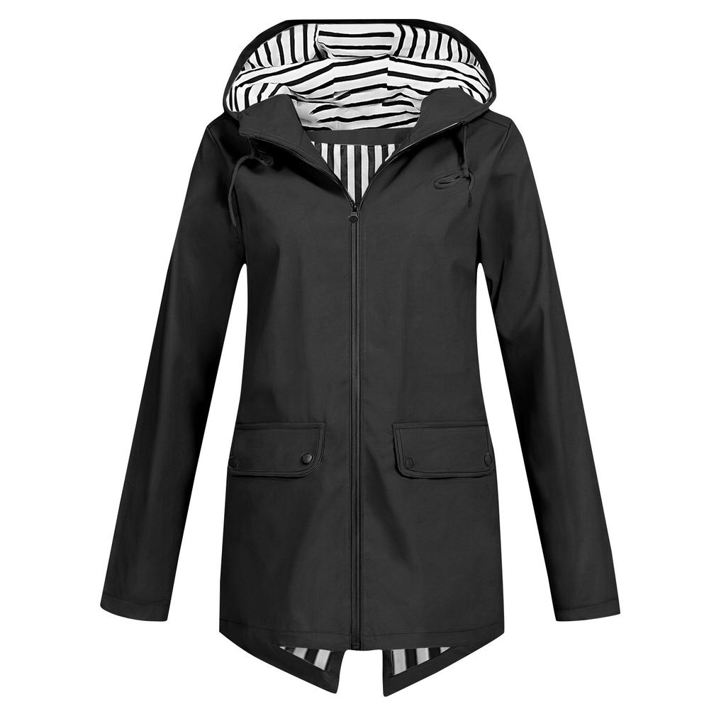 Windbreaker Zipper Hooded Lightweight Outdoor Windproof Jacket Thin Outdoor Coat For Women