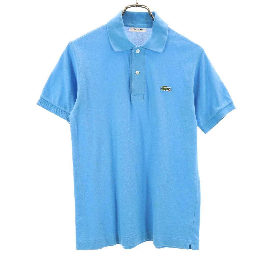Lacoste Made In Japan Short Sleeve Polo Shirt 2 Blue Fawn Men's Used