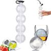 Clear Ice Ball Maker Mold Round Ice Box Summer Ice Cube Maker  for Bar Party
