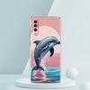 Ocean Animal Dolphin Transparent Phone Case for Samsung Galaxy A16 A14 A12 A22 A24 A42 A02 A03S A06 A50 A20 A30 A40 Soft Cover