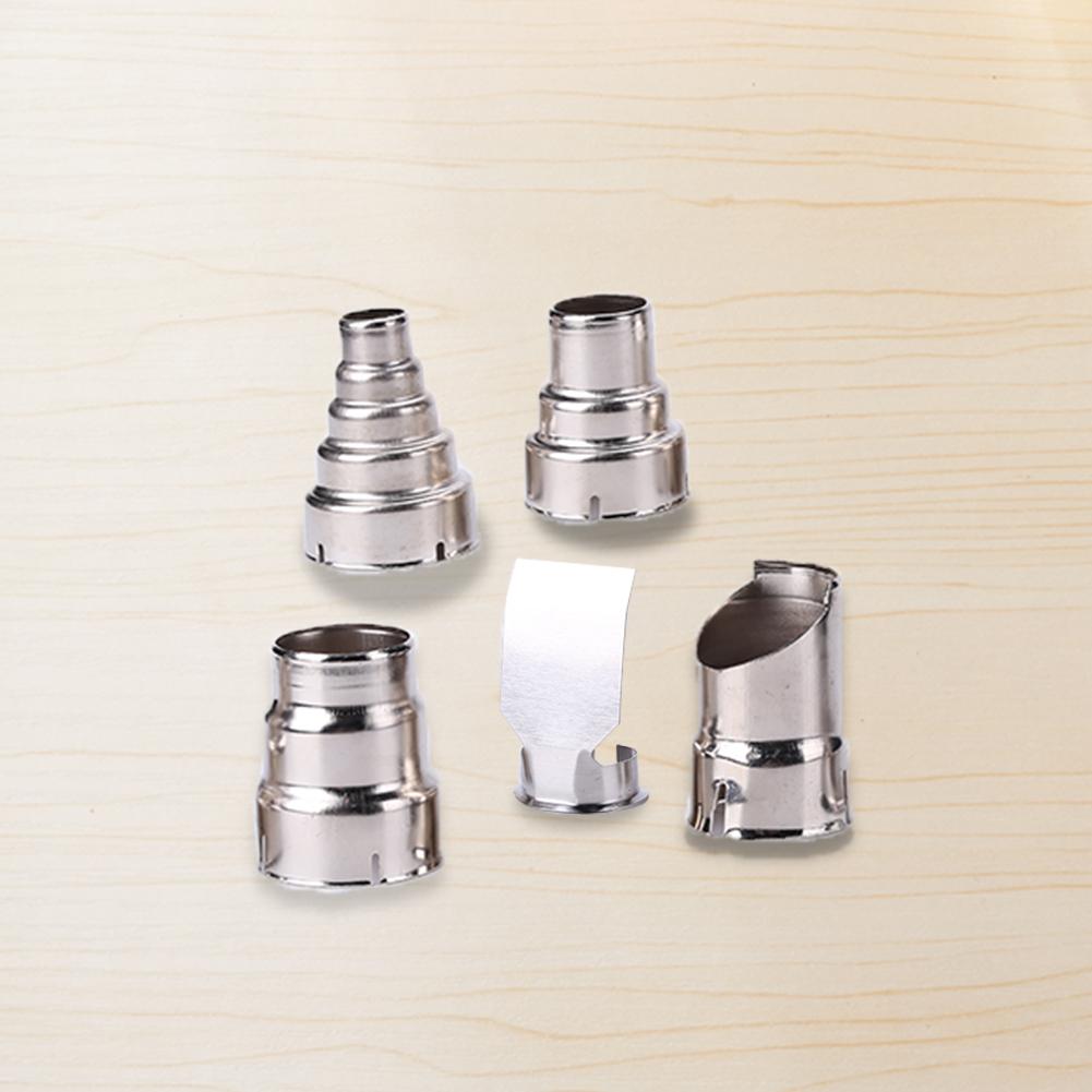 7Pcs Heat Gun Air Nozzles Kit Stainless Steel Hot Air Gun Nozzles Air Outlet Diameter 35mm Heat Gun Mouth Tips Industrial Tools