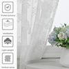 Butterfly Floral Lace Sheer Curtains Semi-Sheer Polyester Window Sheers Rod Pocket Grommet Style Modern Home Decor
