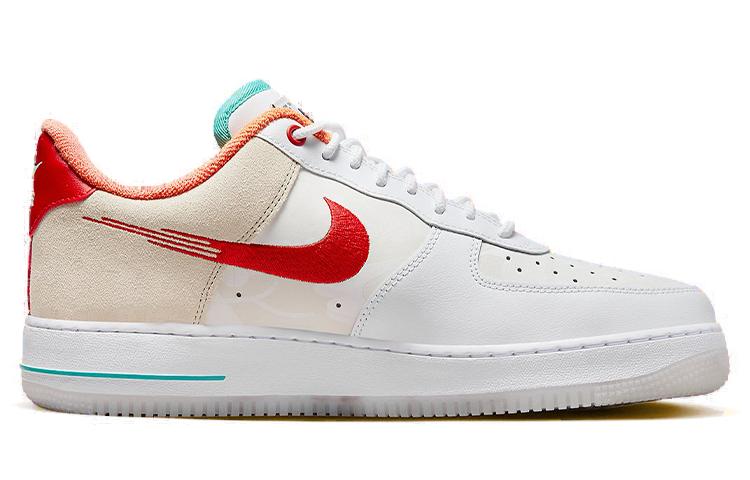 Nike Air Force 1 Low '07 Prm Just Do It White Red Teal FD4205-161
