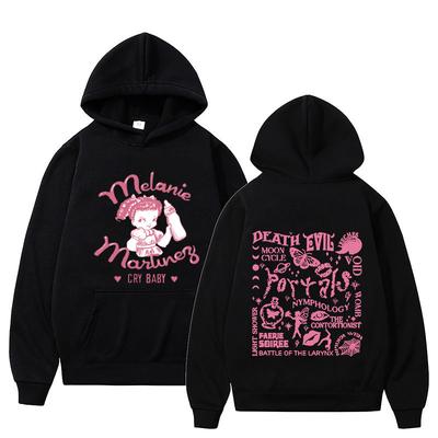 Melanie Martinez Cry Baby Hoodie for Men Vintage Hoodies Streetwear Graphic Sweatshirts Fleece Streetwear Clothes