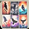 Wisdom of The Raven Oracle Deck - 52 Card Oracle Deck 10.3 X 6 Cm Featuring Original Surreal & Fantasy Raven Art