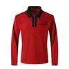 Men's Slim Fit Pocket Long Sleeved T-shirt Polo Shirt