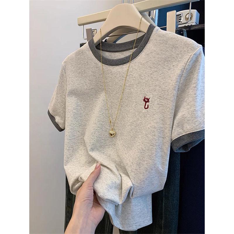 harajuku cartoon Print T Shirt Women 2025 Summer pure Cotton Soft Short Sleeve Tees Female Oversized Higt Street Gothic y2k Tops