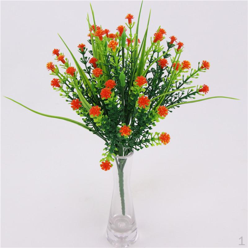 1 Bunch Artificial Gypsophila Bridal Flower Wedding Bouquets decor оранжевый