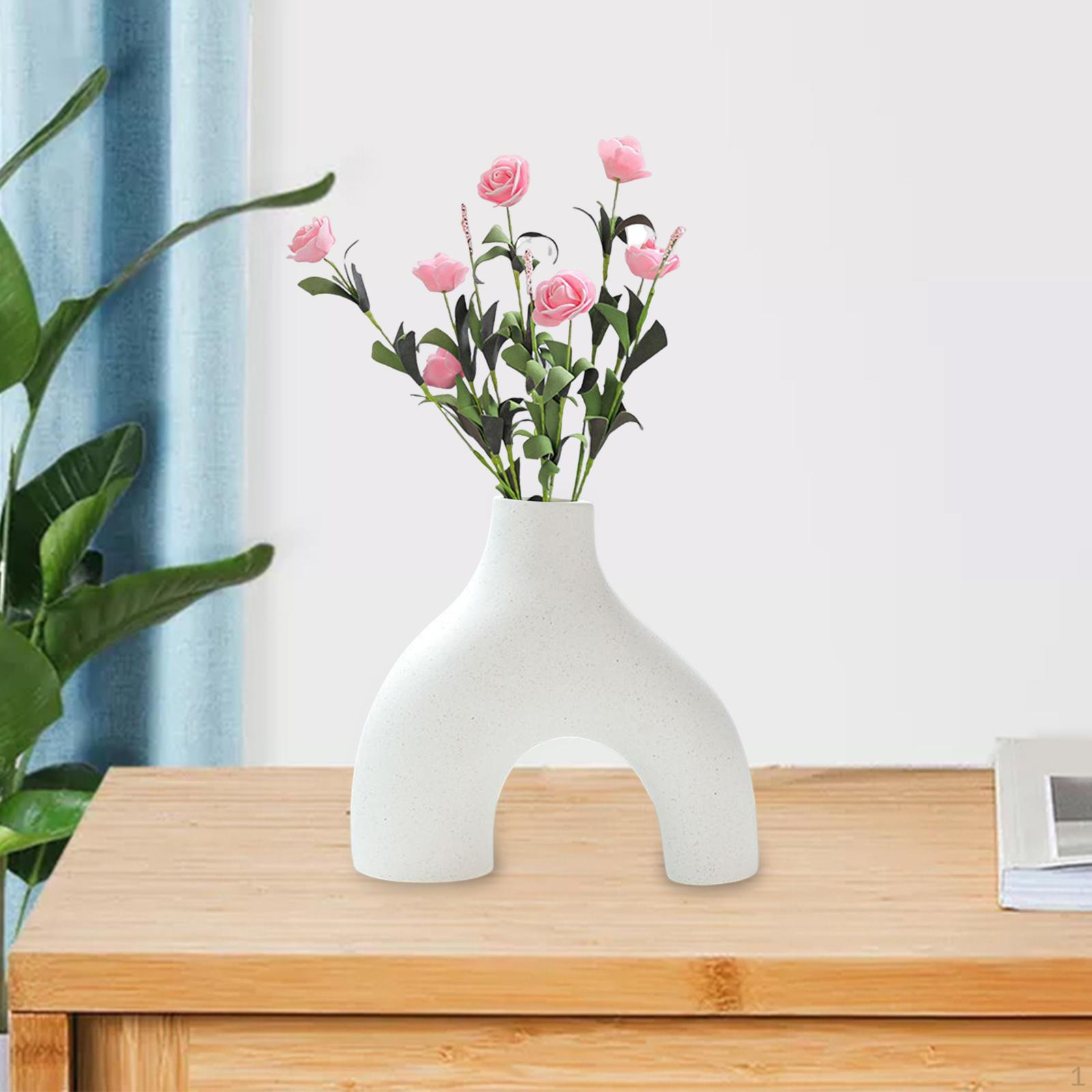 

Vase, Creative Collec Pot Ornament Art Porcelain Floral Arrangement Hollow Out Ceramic Vase for White Small